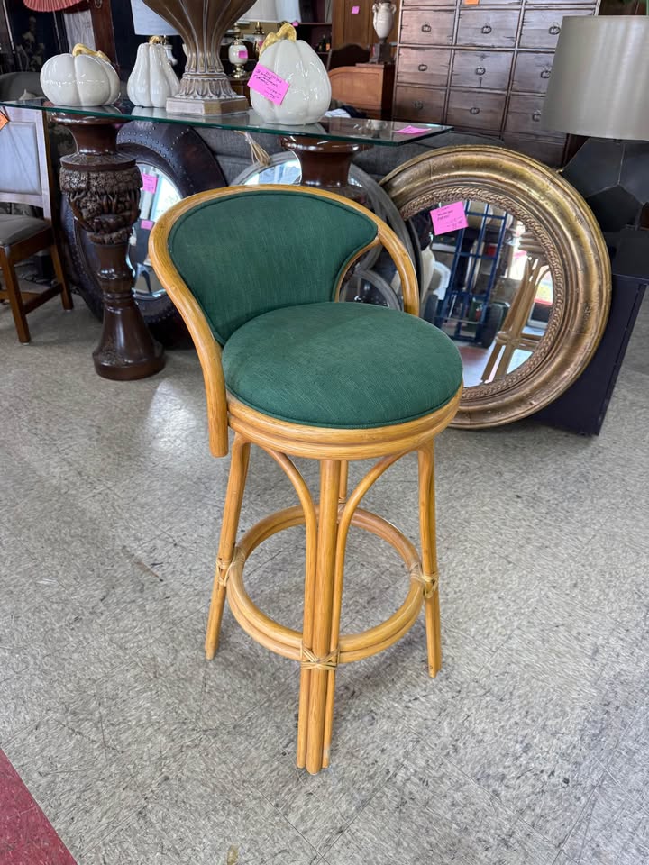 Palecek Bamboo and Rawhide Bar Stools - 3 Available