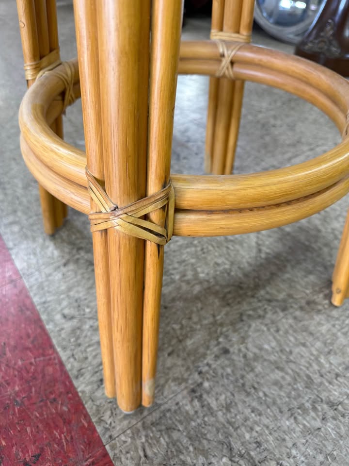 Palecek Bamboo and Rawhide Bar Stools - 3 Available