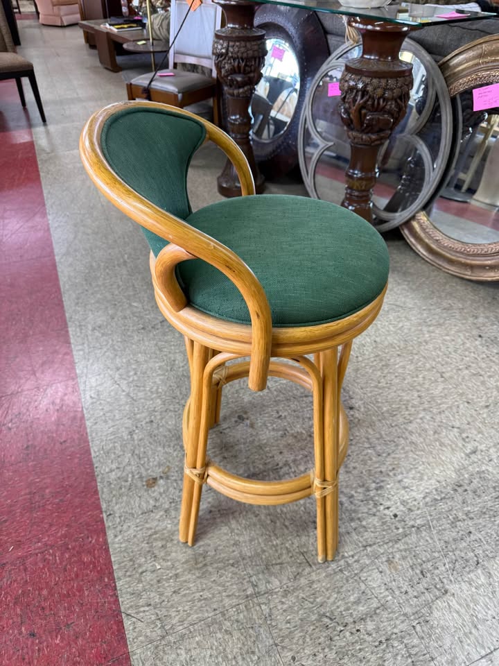 Palecek Bamboo and Rawhide Bar Stools - 3 Available