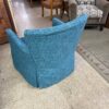 Blue Upholstered Armchair back Blue Upholstered Armchair