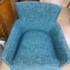 Blue Upholstered Armchair seat Blue Upholstered Armchair