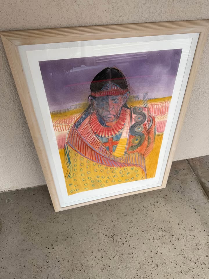 Bud Wall Native American Man Framed Art