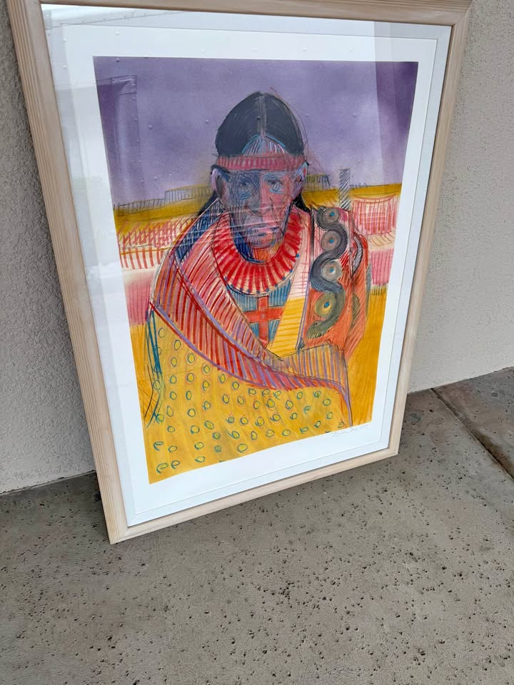 Bud Wall Native American Man Framed Art