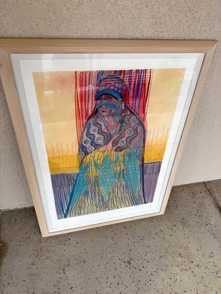 Bud Wall Native American Woman Framed Art Bud Wall Native American Woman Framed Art
