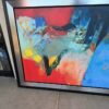 Colorful Abstract Art with Frame end LARGE Colorful Abstract Art with Frame