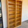 Large Oak Double Bookcase Large Oak Double Bookcase