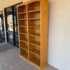 Large Oak Double Bookcase angle Large Oak Double Bookcase
