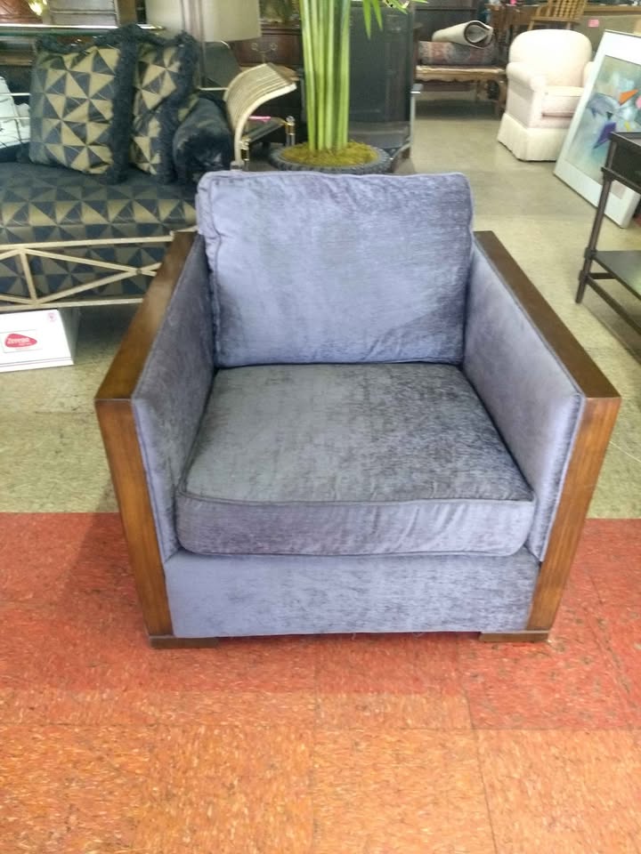 Lexington Velvet Upholstered Armchair