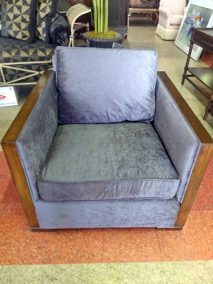 Lexington Velvet Upholstered Armchair
