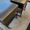 Small Nightstands with a Single Shelf and Glass Top back Small Nightstands with a Single Shelf and Glass Top - 20 Available