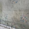 Antique Green Chinese Rug flowers Antique Green Chinese Rug