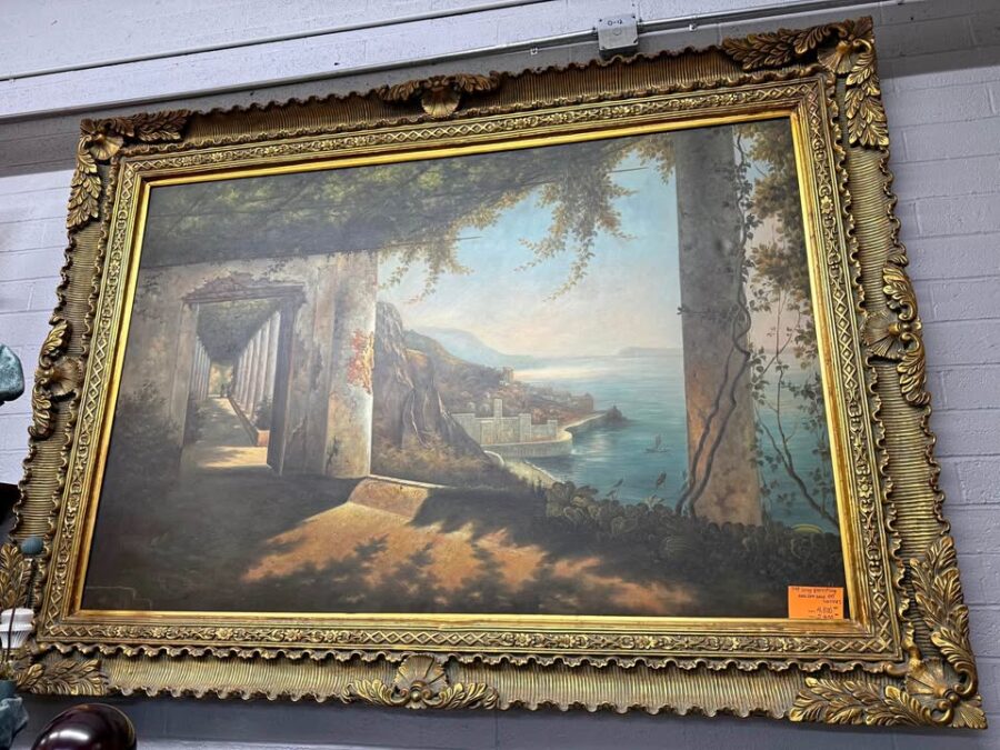 Extra Large Painting of Italian Amalfi Coast Extra Large Painting of Italian Amalfi Coast