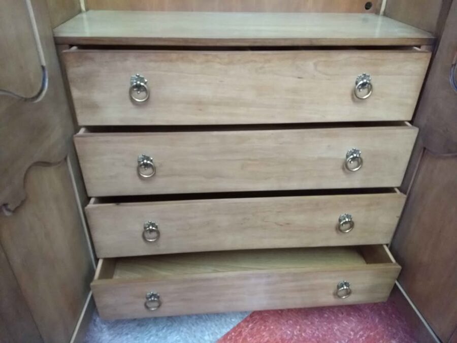 French Provincial wardrobe with key drawers French Provincial Wardrobe With Key