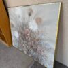 Gray Floral Painting by Lee Reynolds angle Gray Floral Painting by Lee Reynolds