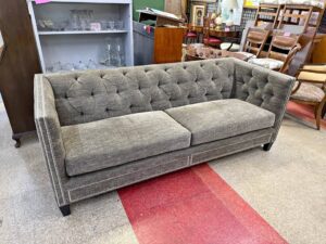 Gray Tufted Kravet Sofa