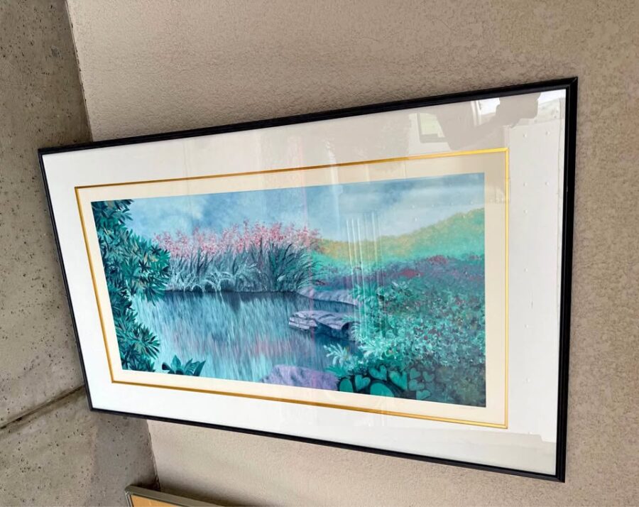 Secluded Pond Framed Painting