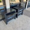 Pair of Black Nightstands