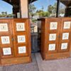 Pair of Storage Cabinets with Garden Theme