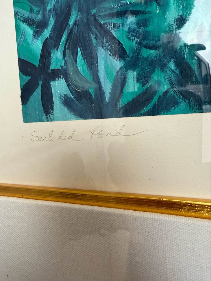 Secluded Pond Framed Painting