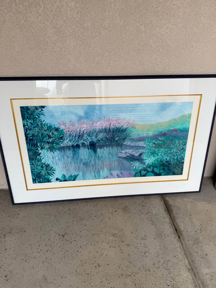 Secluded Pond Framed Painting