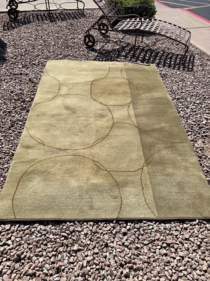 Thick Modern Green Rug Thick Modern Green Rug