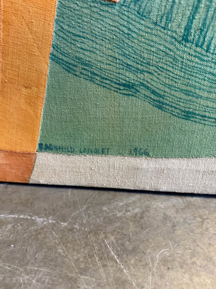 Vintage 1966 Tapestry artist signature Vintage 1966 Tapestry - Originally Exhibited in New York City