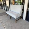light gray high back settees High Back Settees - 2 Available
