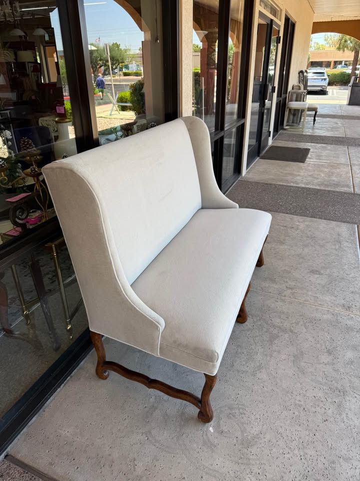 light gray high back settees angle High Back Settees - 2 Available