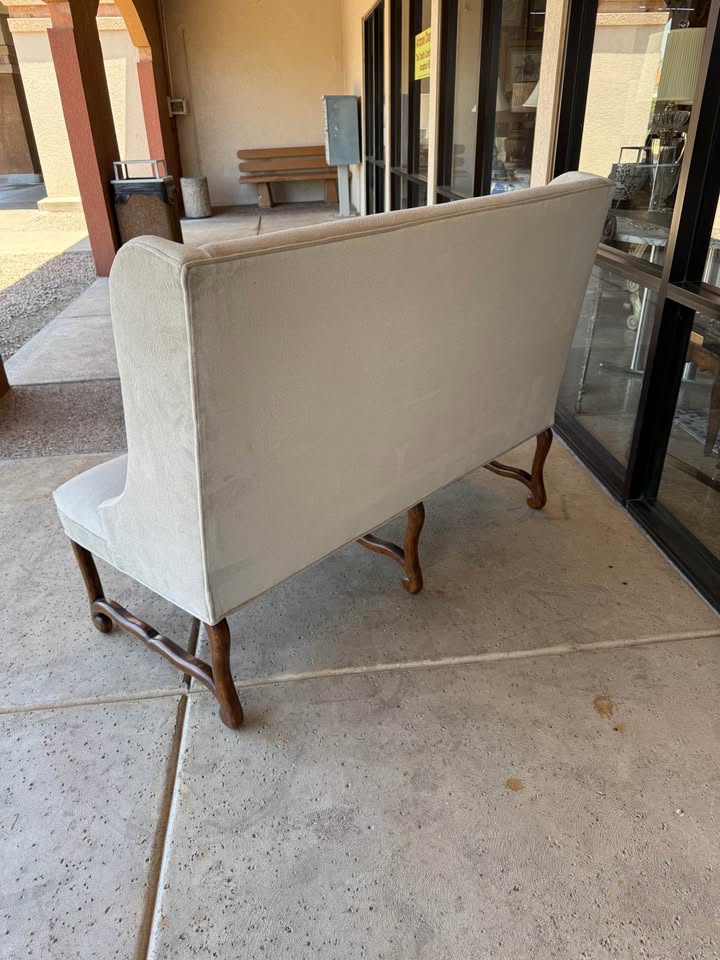 light gray high back settees back High Back Settees - 2 Available