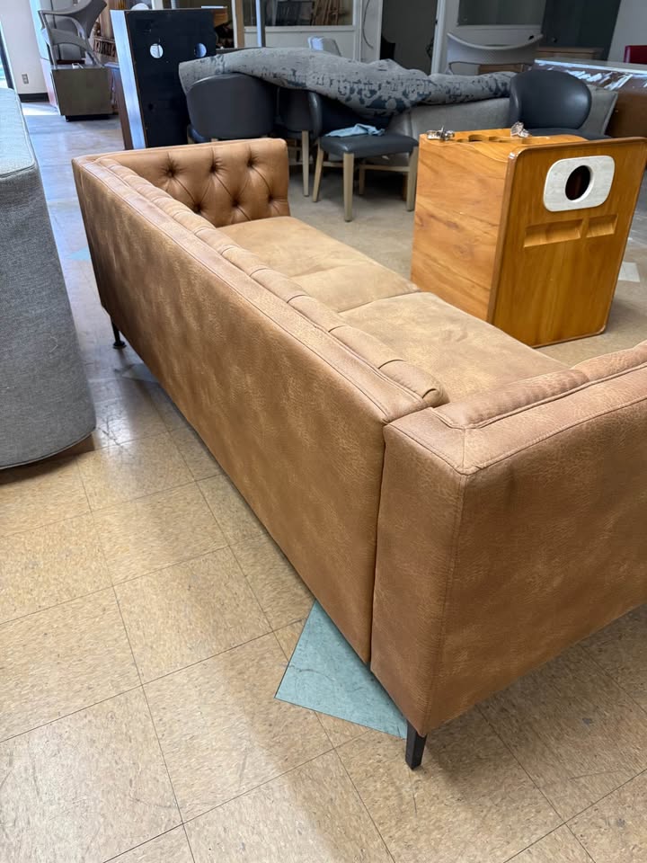 Camel Color Tufted Sofa