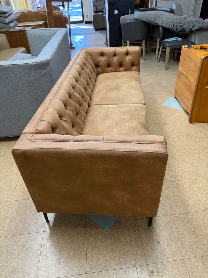 Camel Color Tufted Sofa