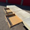 Custom Cowhide Long Work Tables - 2 Available