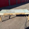 Custom Cowhide Long Work Tables
